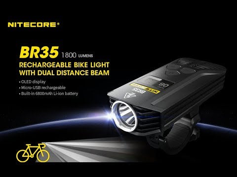 Światło rowerowe przednie Nitecore BR35 - 1800 Lumenów