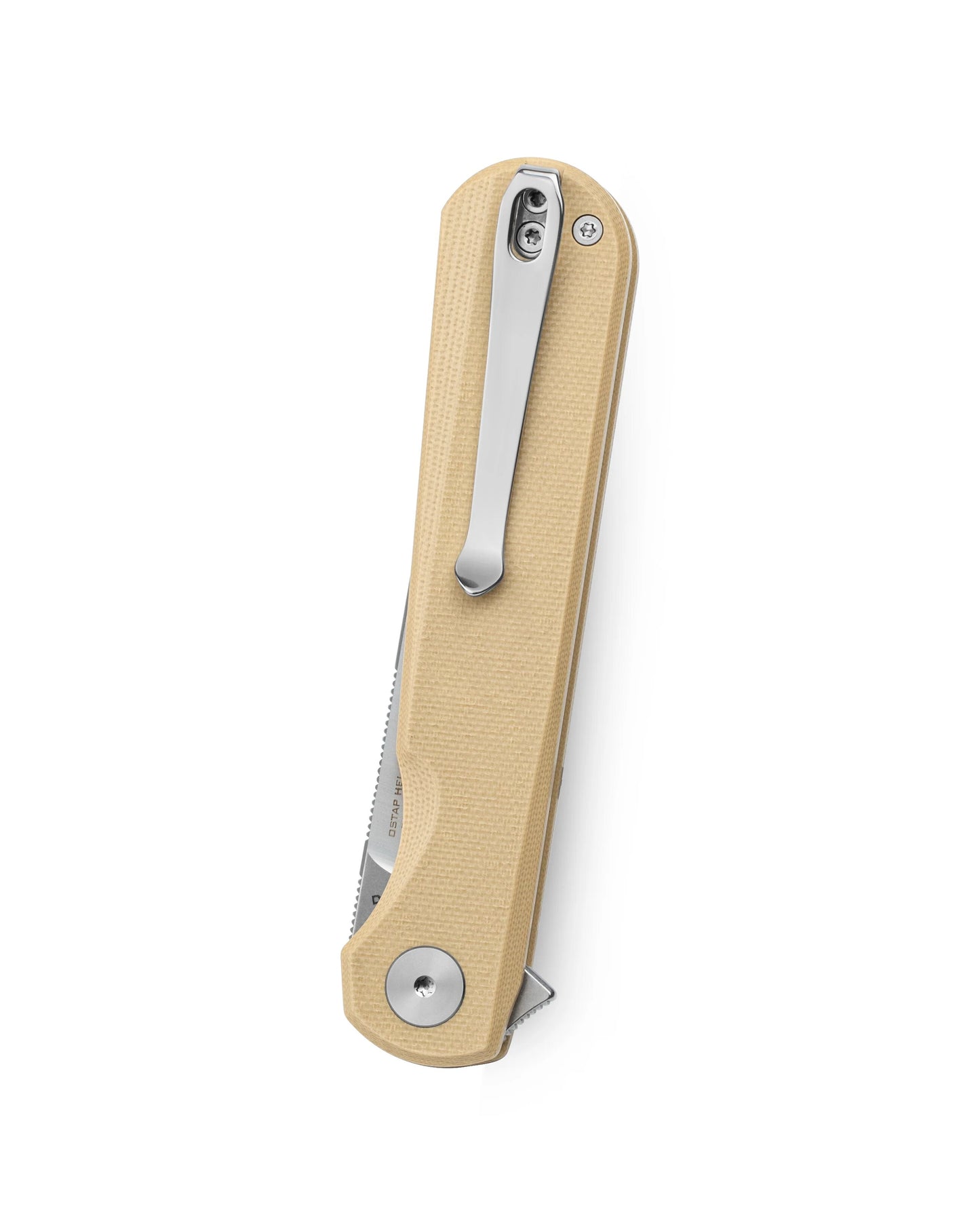 Nóż składany Bestechman Flick - Stonewashed/Satin, Khaki G10