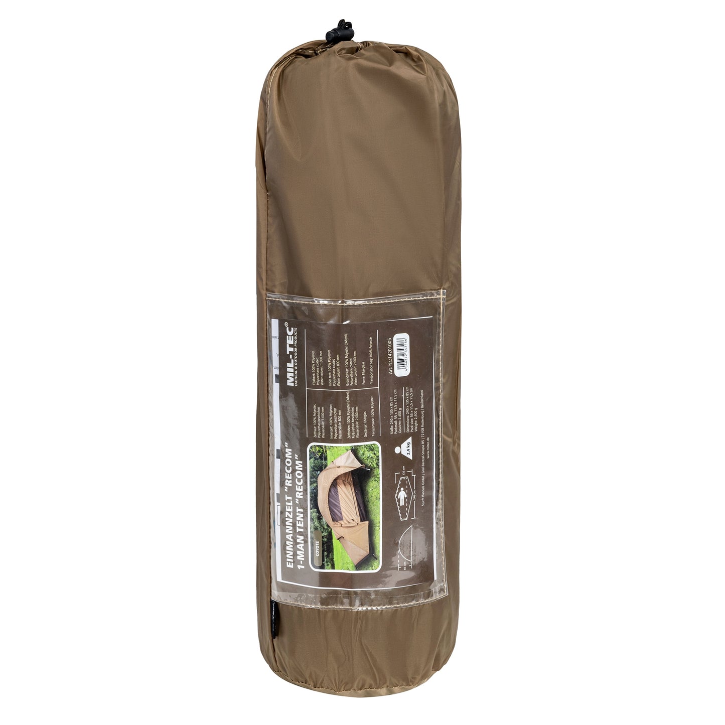 Namiot 1-osobowy norka Mil-Tec Recom - Coyote