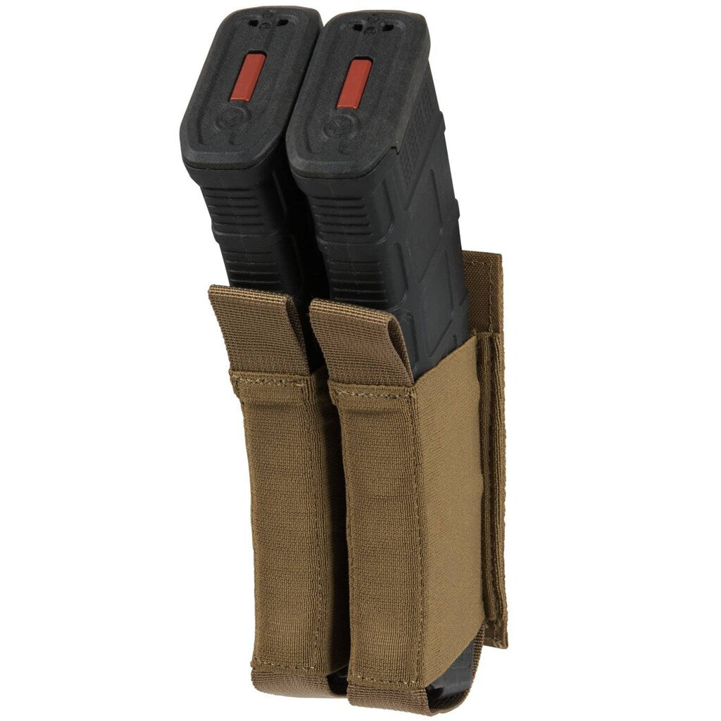 Podwójna ładownica Helikon na magazynki AR/AK - Coyote