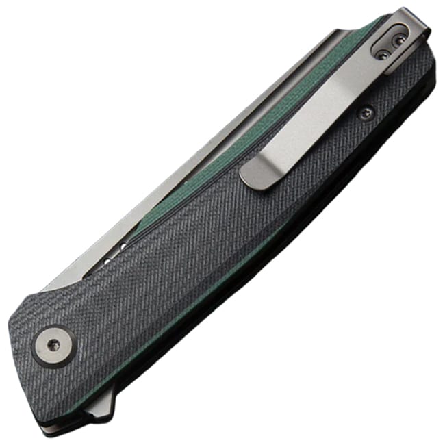 Nóż składany Bestech Knives Slyther - Grey Titanized, Green/Black G10