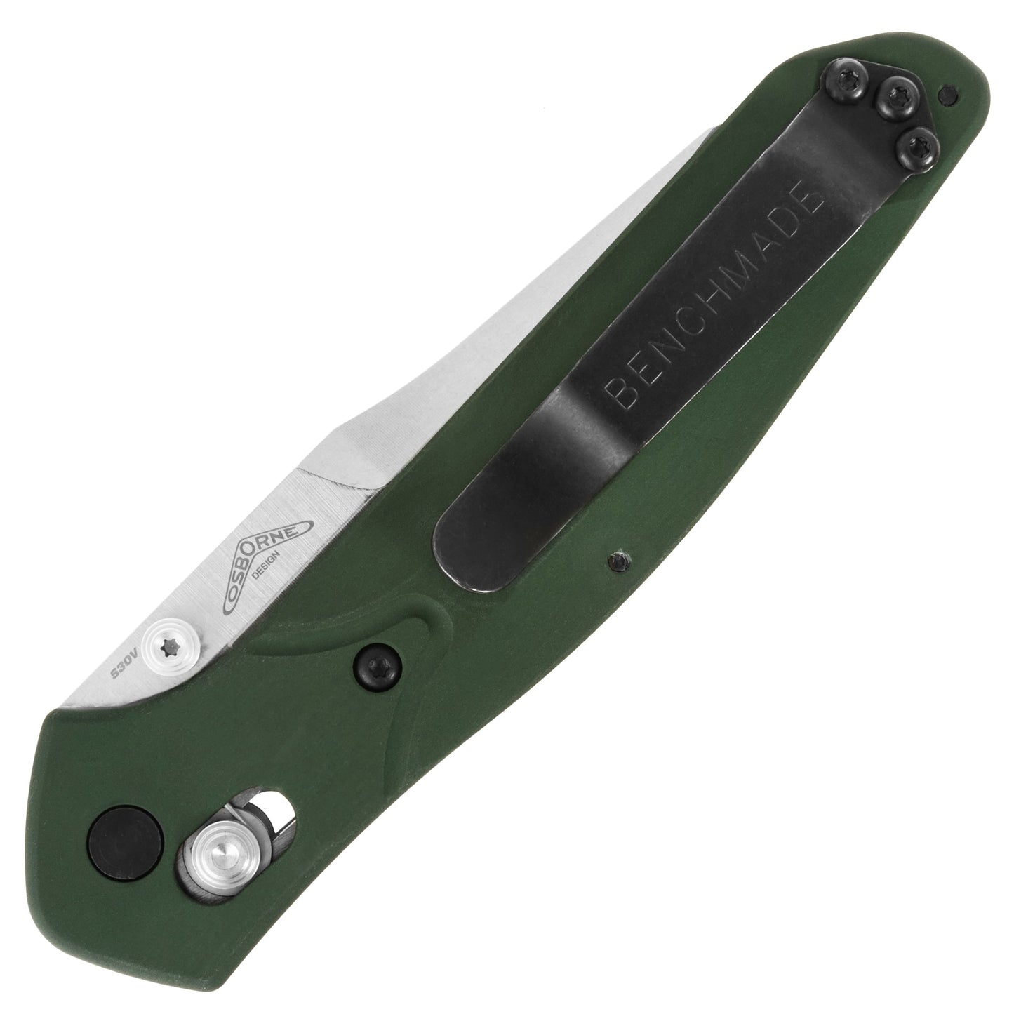 Nóż składany Benchmade Osborne CPM-S30V - Green Aluminium