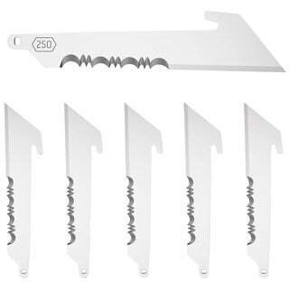 Zestaw ostrzy wymiennych Outdoor Edge Serrated Utility 250 - 6 szt.