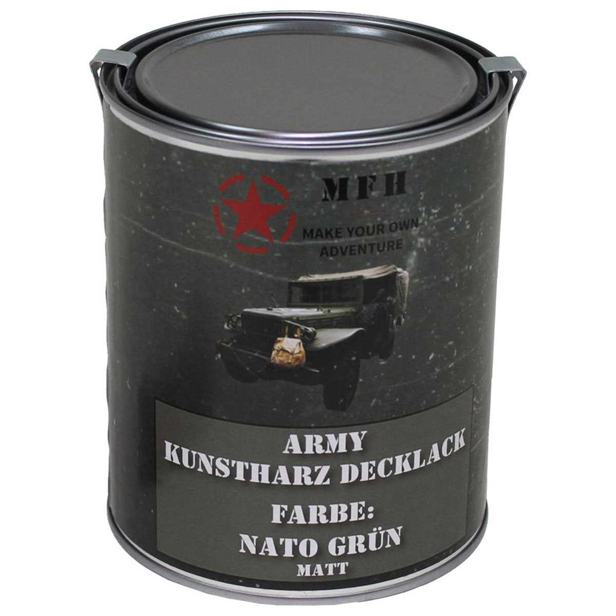 Farba Wojskowa w puszce MFH 1 l - NATO Green