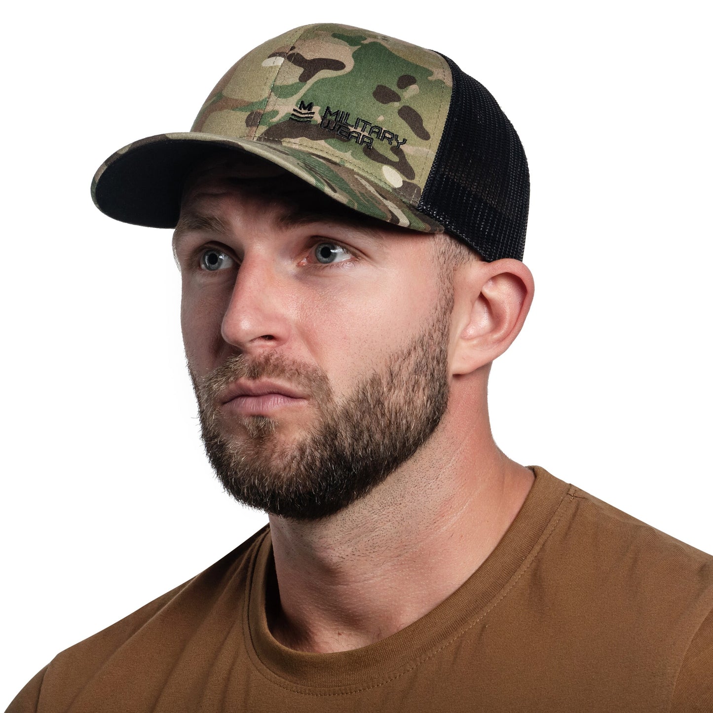 Czapka z daszkiem Military Wear Haft Retro Trucker - MultiCam