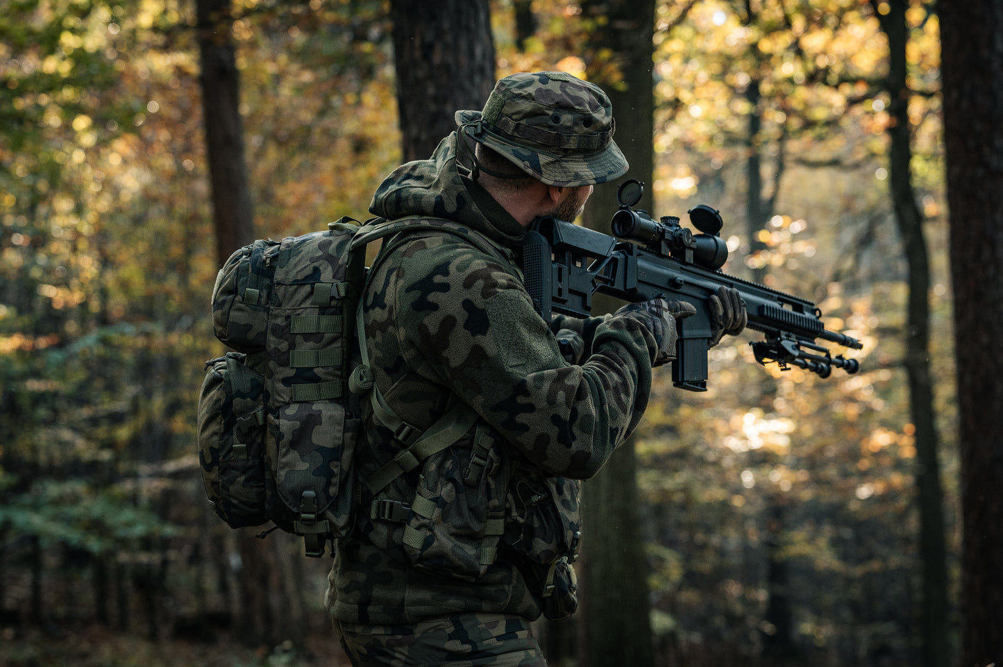 Polar Helikon Patriot MK2 Hybrid Fleece - wz.93 Pantera PL Woodland
