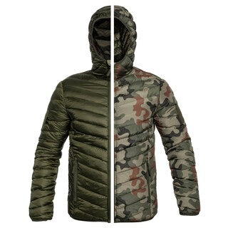 Kurtka puchowa dwustronna Texar Reverse - Olive/wz.93 Pantera PL Woodland
