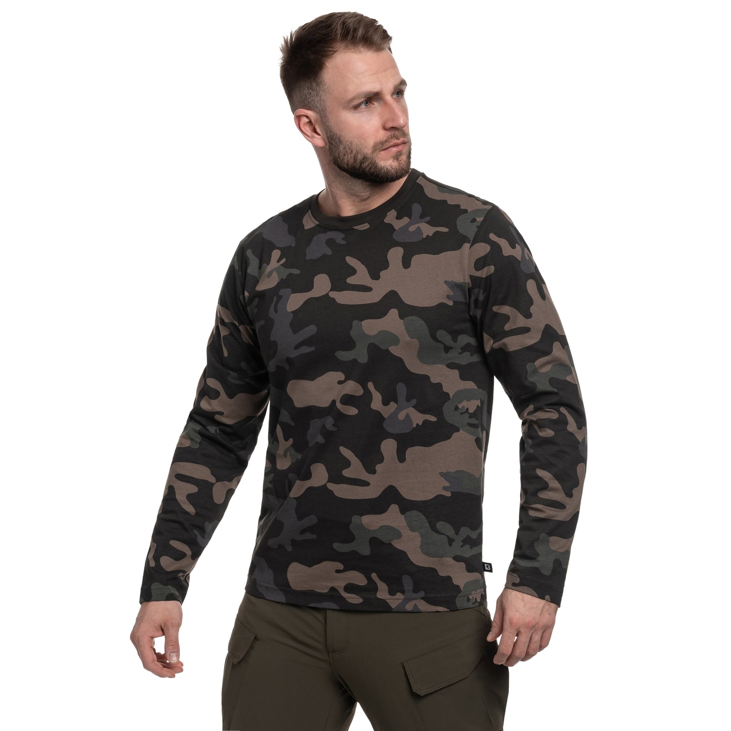 Koszulka Brandit Premium Long Sleeve Shirt - Dark Camo