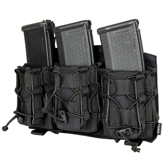 Panel z ładownicami Primal Gear Serbel do kamizelek taktycznych - Czarny
