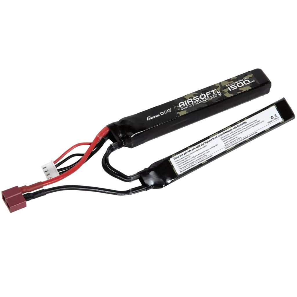Akumulator ASG Gens Ace Li-Po 11,1 V 1500 mAh 25C 3S1P 2 modułowy - Deans/T-connect
