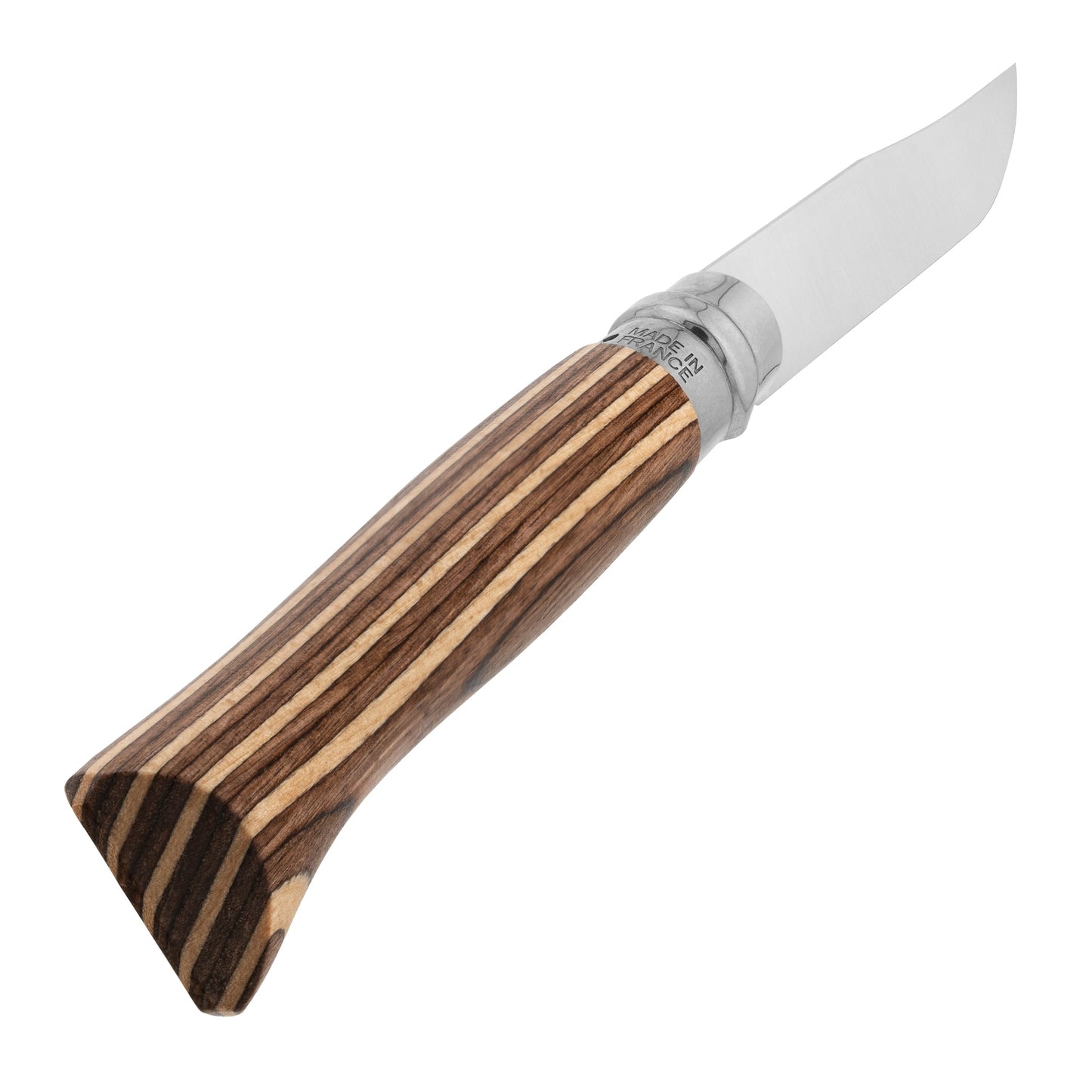 Nóż składany Opinel No.8 Laminated Inox - Brown Natural