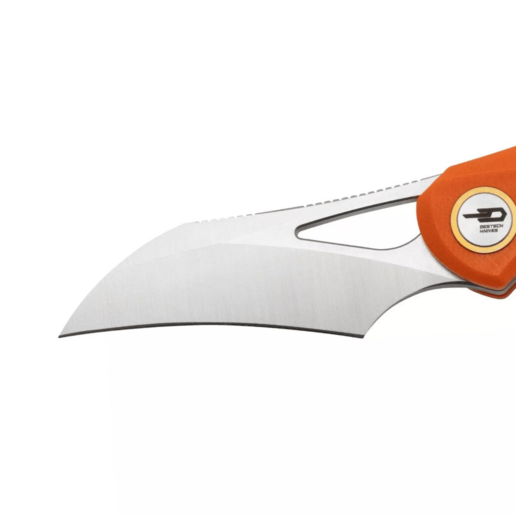 Nóż składany Bestech Knives Bihai Stonewash - Orange