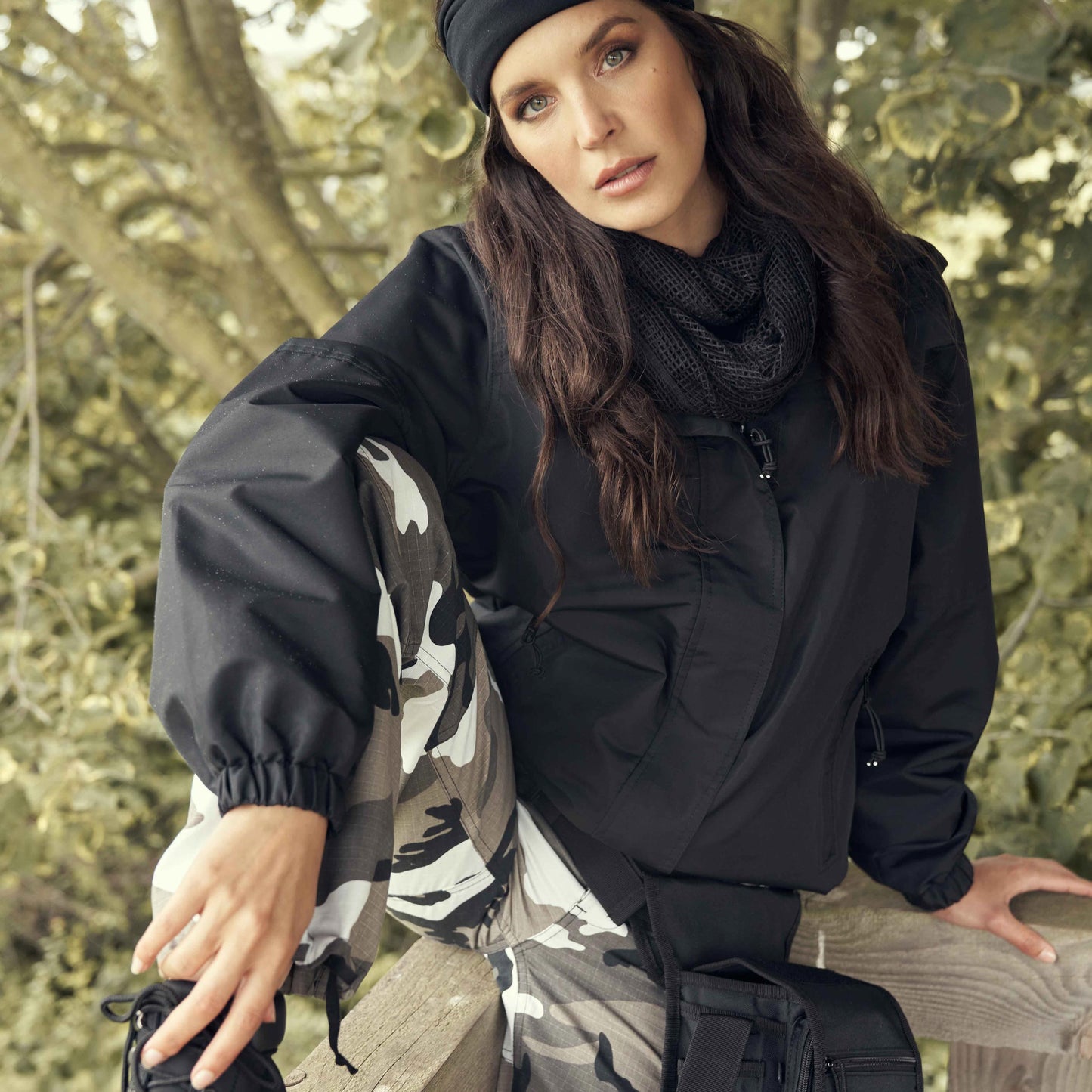 Kurtka damska Brandit Summer Windbreaker Frontzip - Black