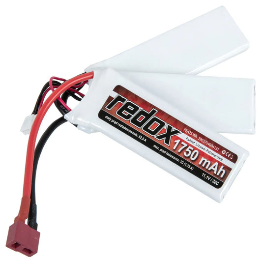 Akumulator ASG Redox Li-Po 1750 mAh 11,1V 30C trójdzielny - Deans/T-connect