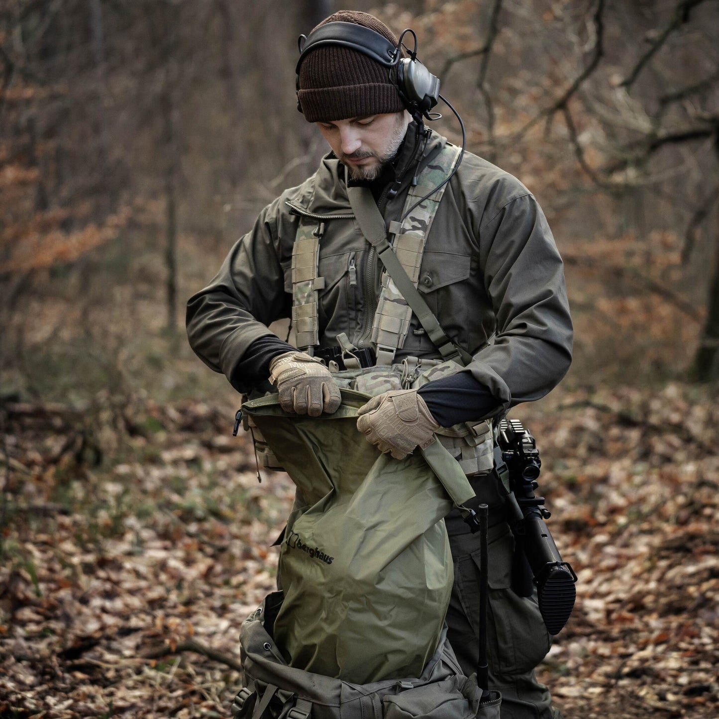 Worek wodoodporny Berghaus Tactical MMPS Lightweight Liner 70 l - Cedar