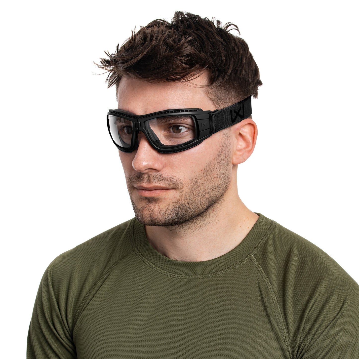 Gogle taktyczne Wiley X Lynx Clear/Grey - Black
