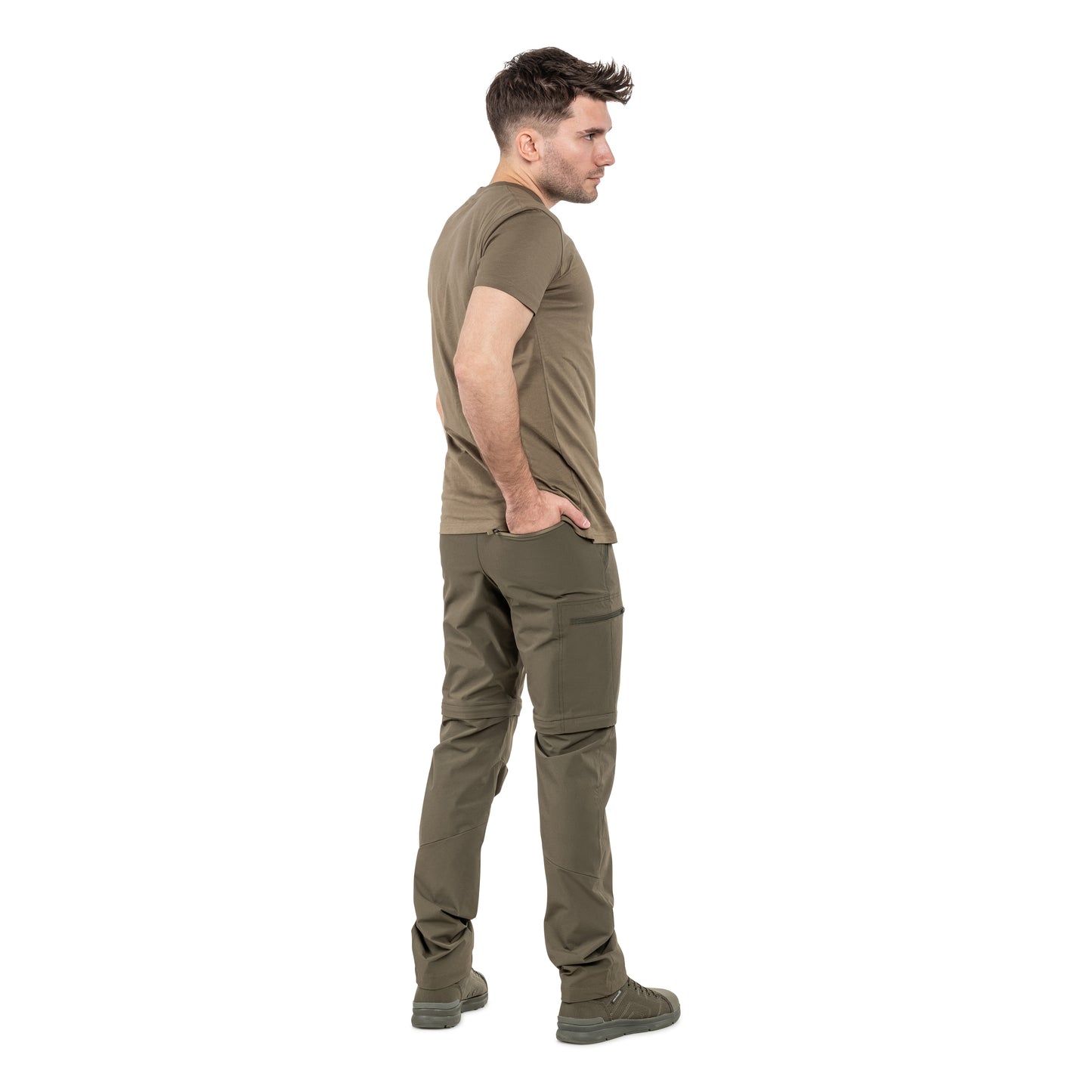 Spodnie trekkingowe 2w1 Viking Rocklyn - Khaki