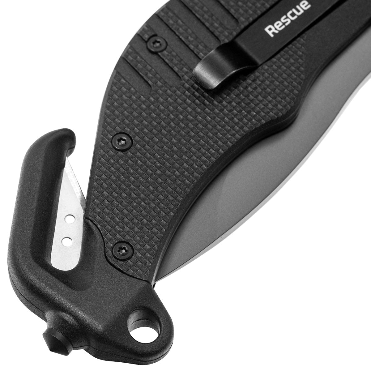 Nóż składany ratowniczy ESP RK-01-S Rescue Knife - Black