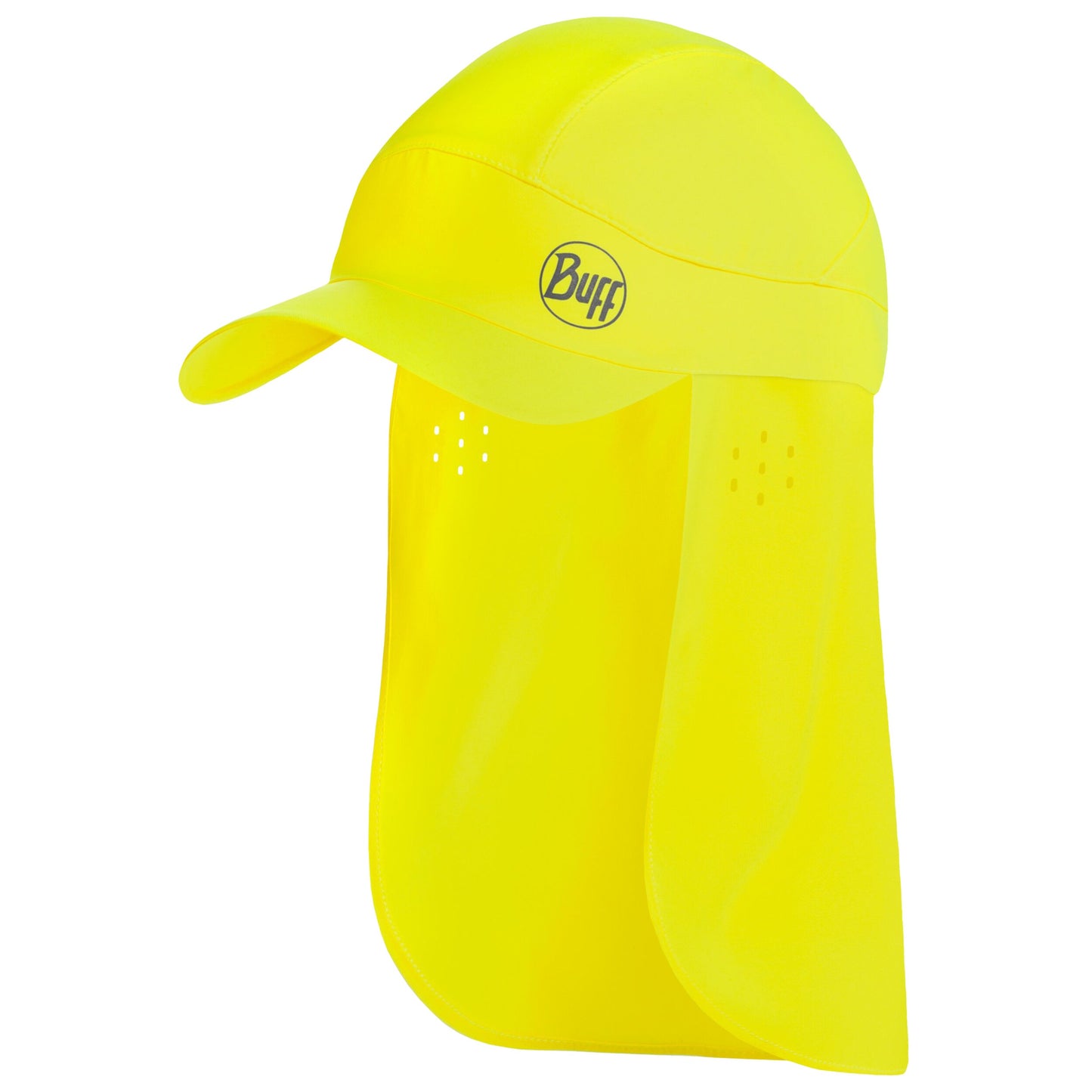 Czapka z daszkiem Buff Safety Pack Bimini Cap z osłoną karku - Solid Yellow Fluor