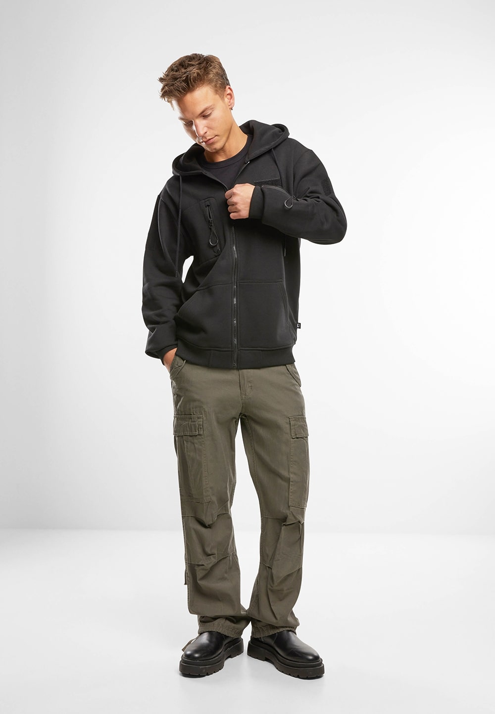 Bluza Brandit Tactical Sweat Jacket - Black
