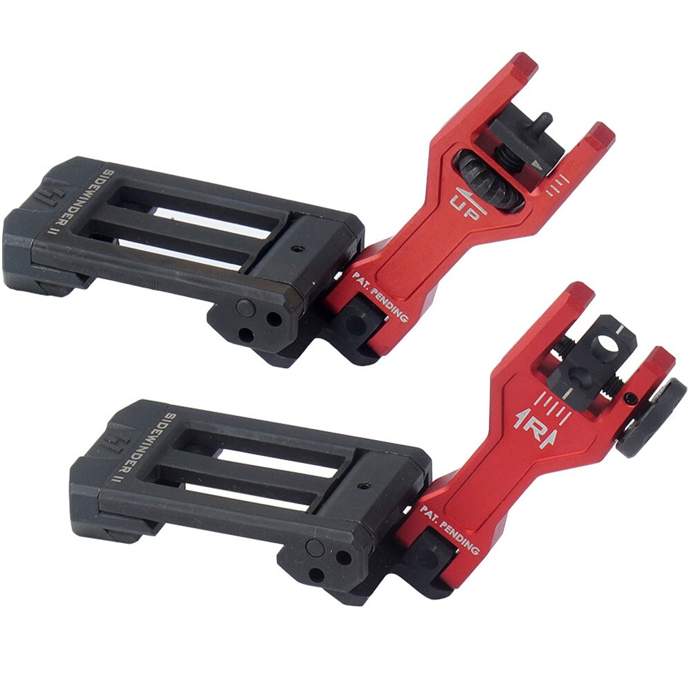 Składane przyrządy celownicze Strike Industries Sidewinder II BUIS Backup Iron Sights - Red
