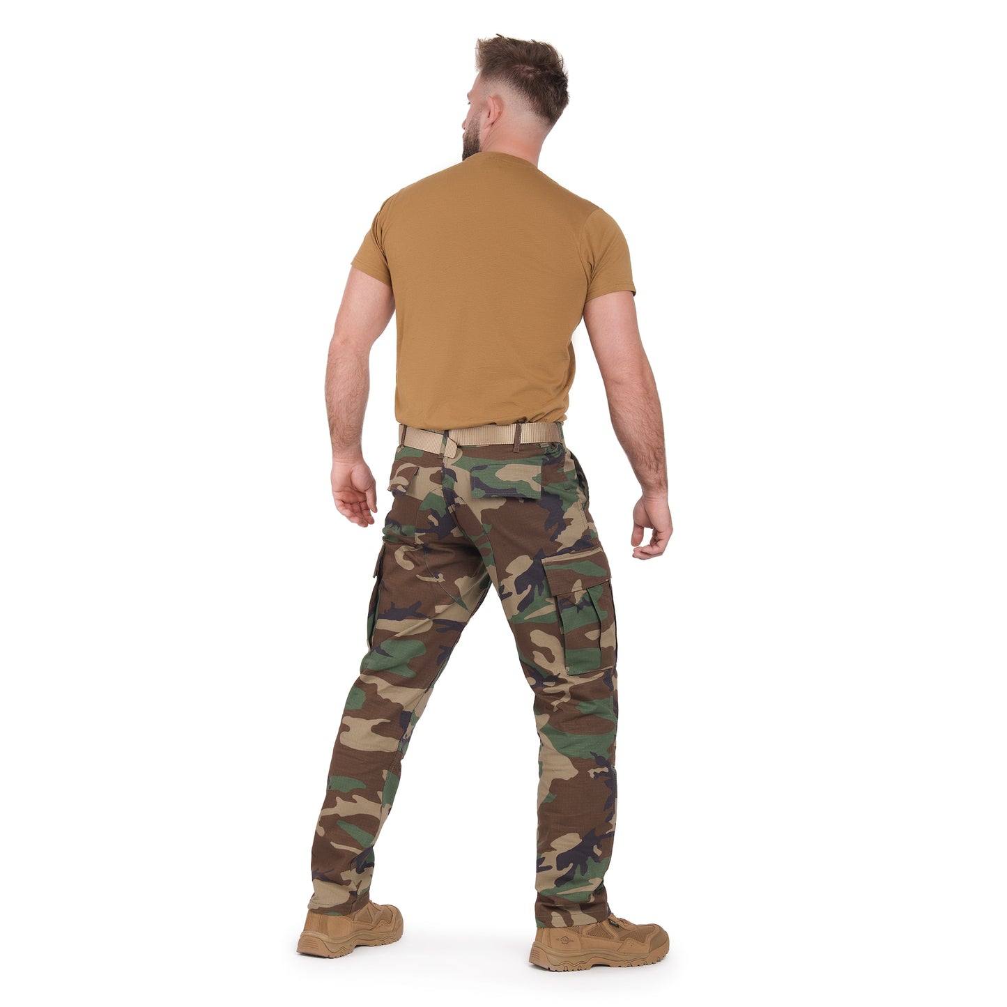Spodnie wojskowe Mil-Tec Teesar Rip-Stop BDU Slim Fit - Woodland