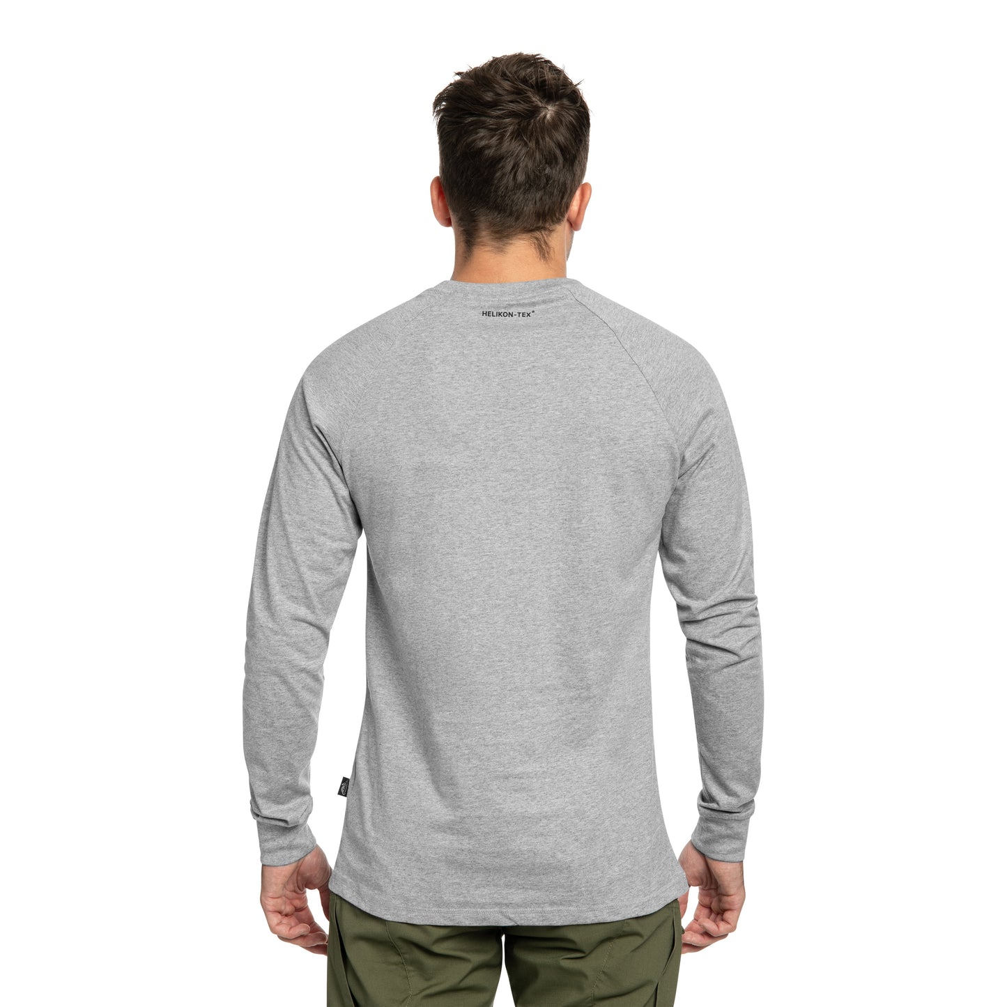 Koszulka Helikon Long Sleeve Logo - Grey Melange