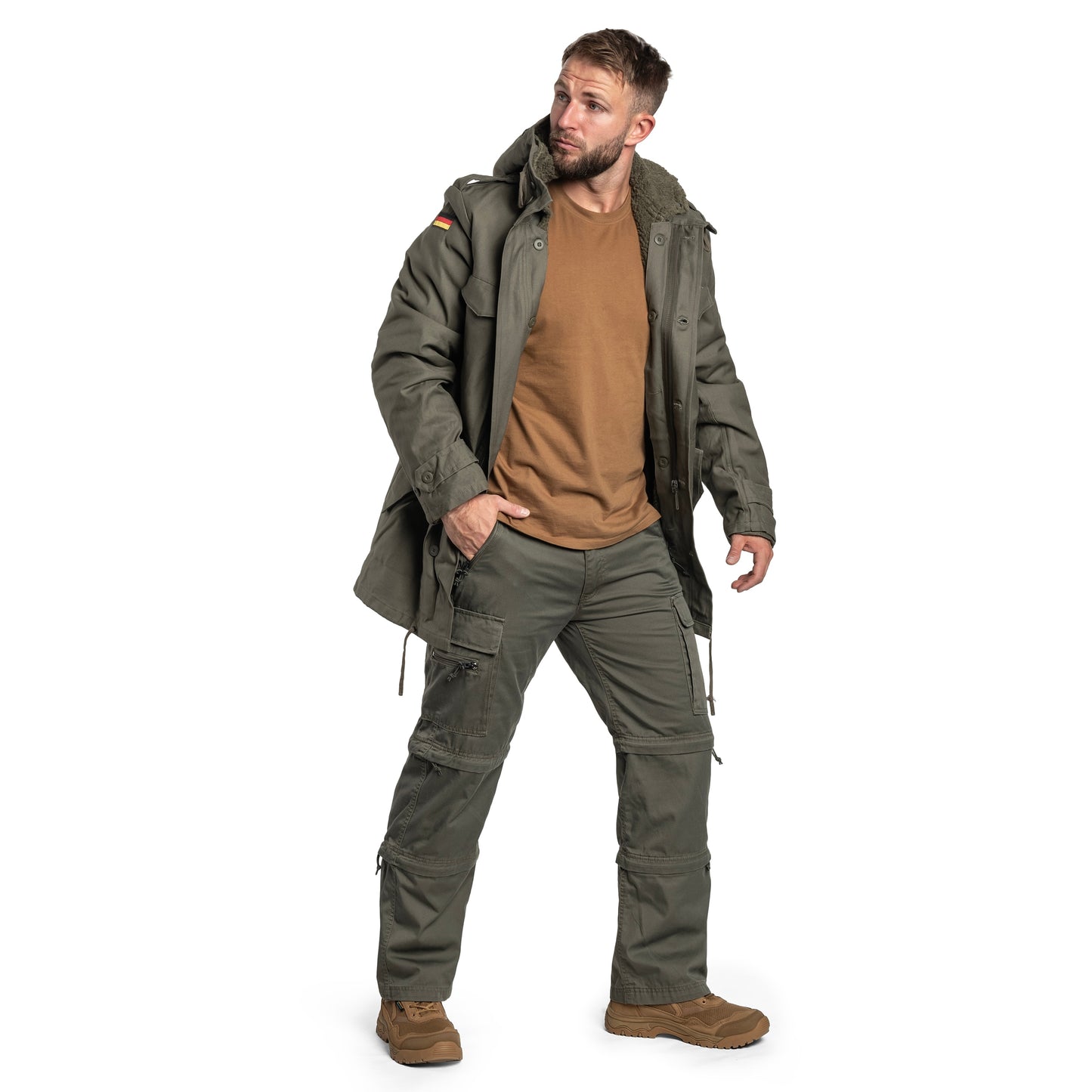 Kurtka Brandit BW Parka Flag - Olive