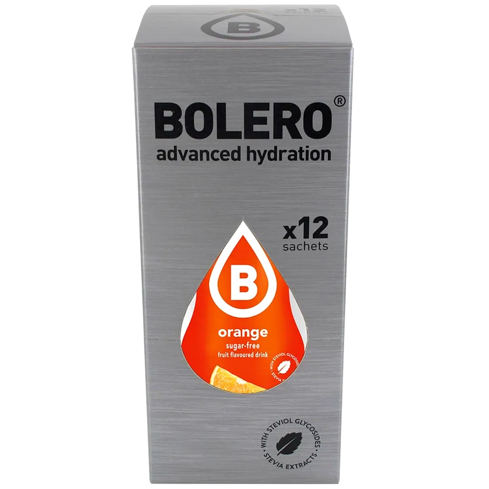 Napój w proszku Bolero Orange ze stewią 9 g - 12 szt.