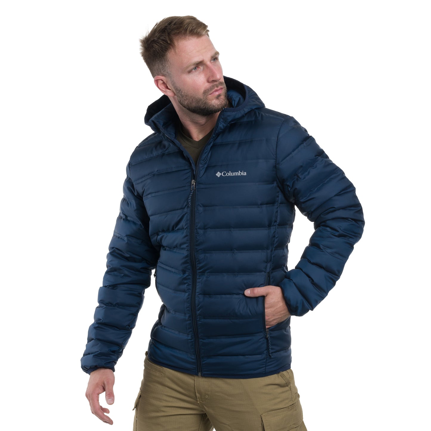 Kurtka Columbia Lake 22 II Down Hooded - Collegiate Navy
