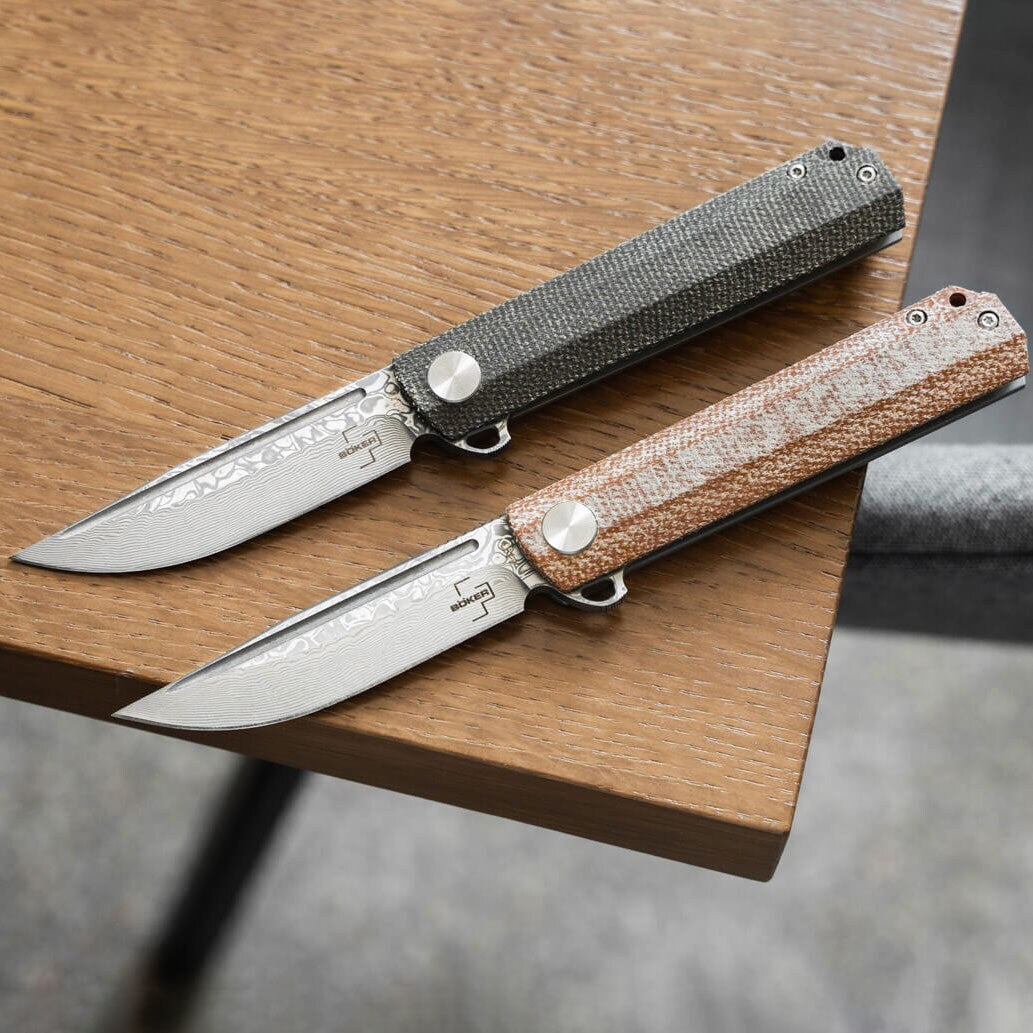 Nóż składany Boker Plus Cataclyst Flipjoint Damast - Brown