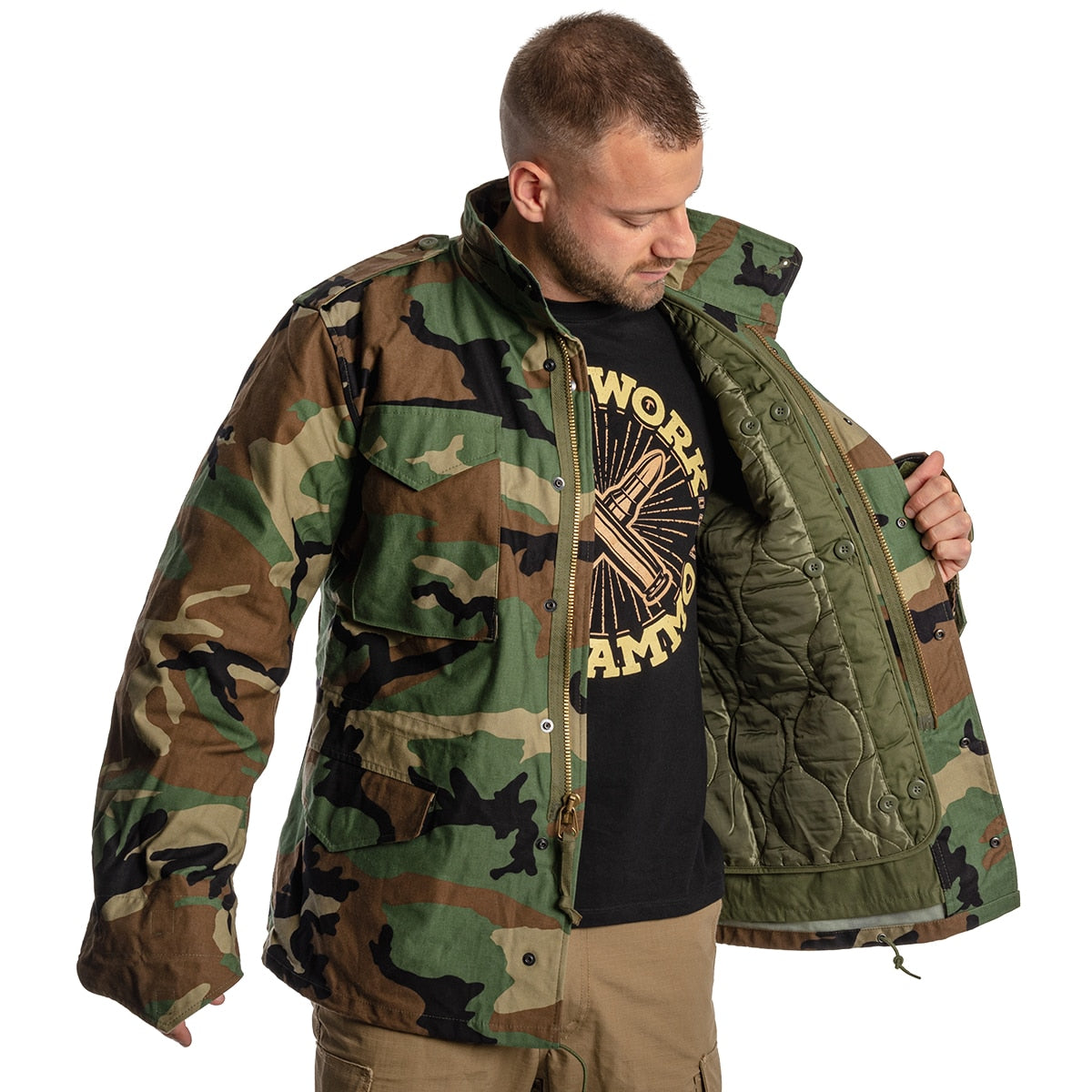 Kurtka Helikon M65 Nyco - US Woodland