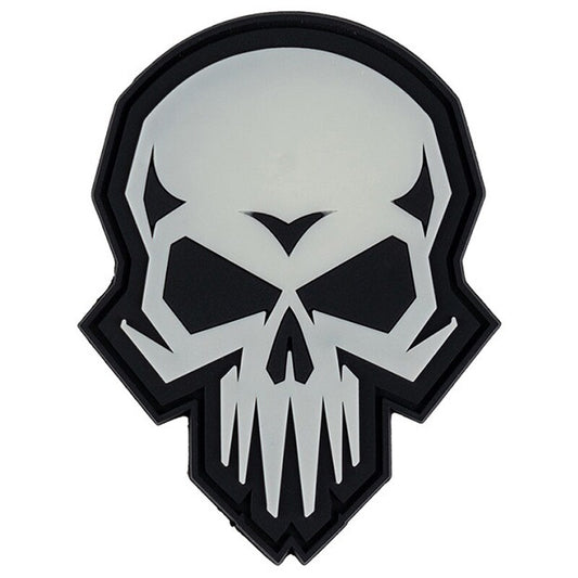 Naszywka 101 Inc. 3D PVC Psycho Skull Glow In The Dark