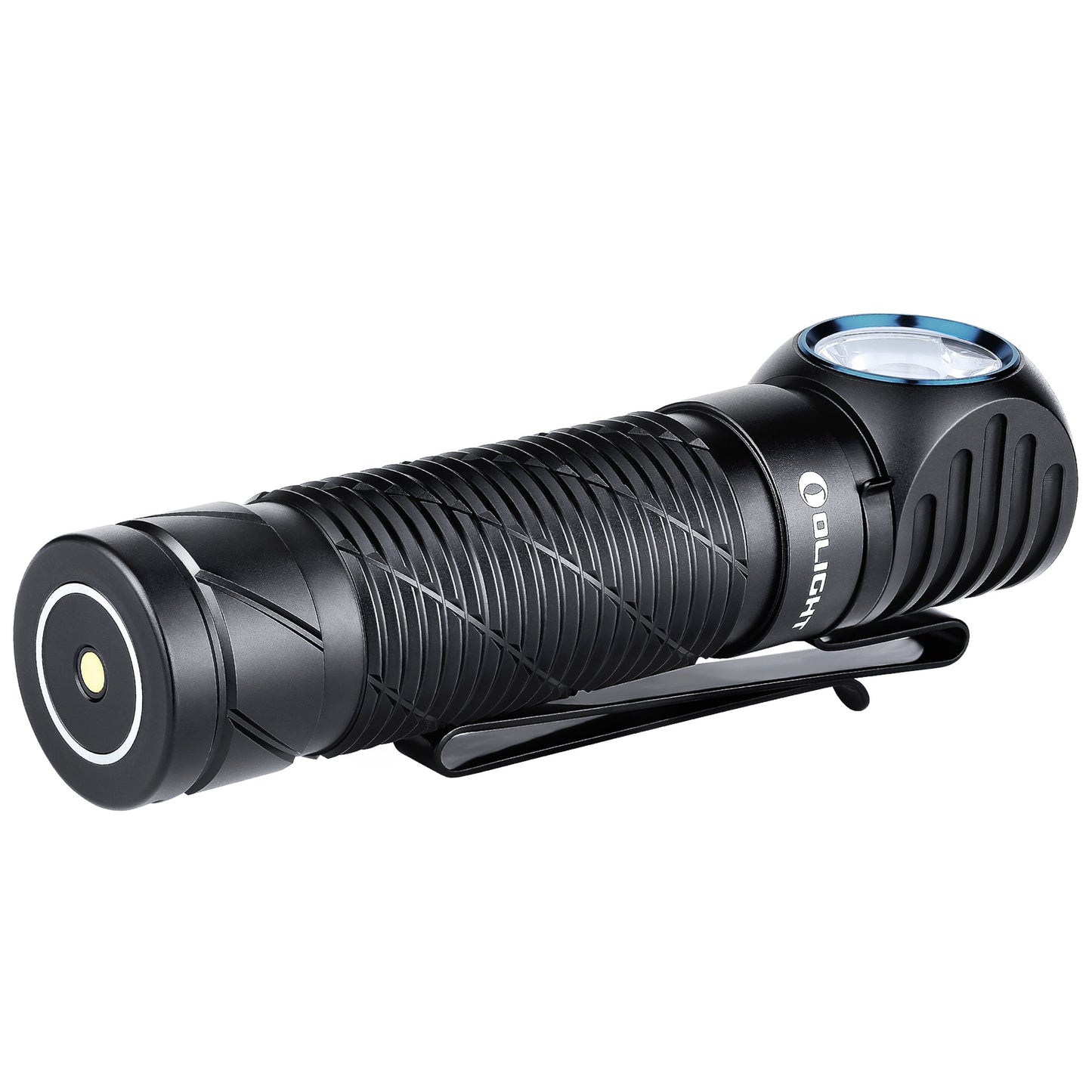 Latarka czołowa i kątowa Olight Perun 2 Cool White Kit Black z opaską - 2500 lumenów