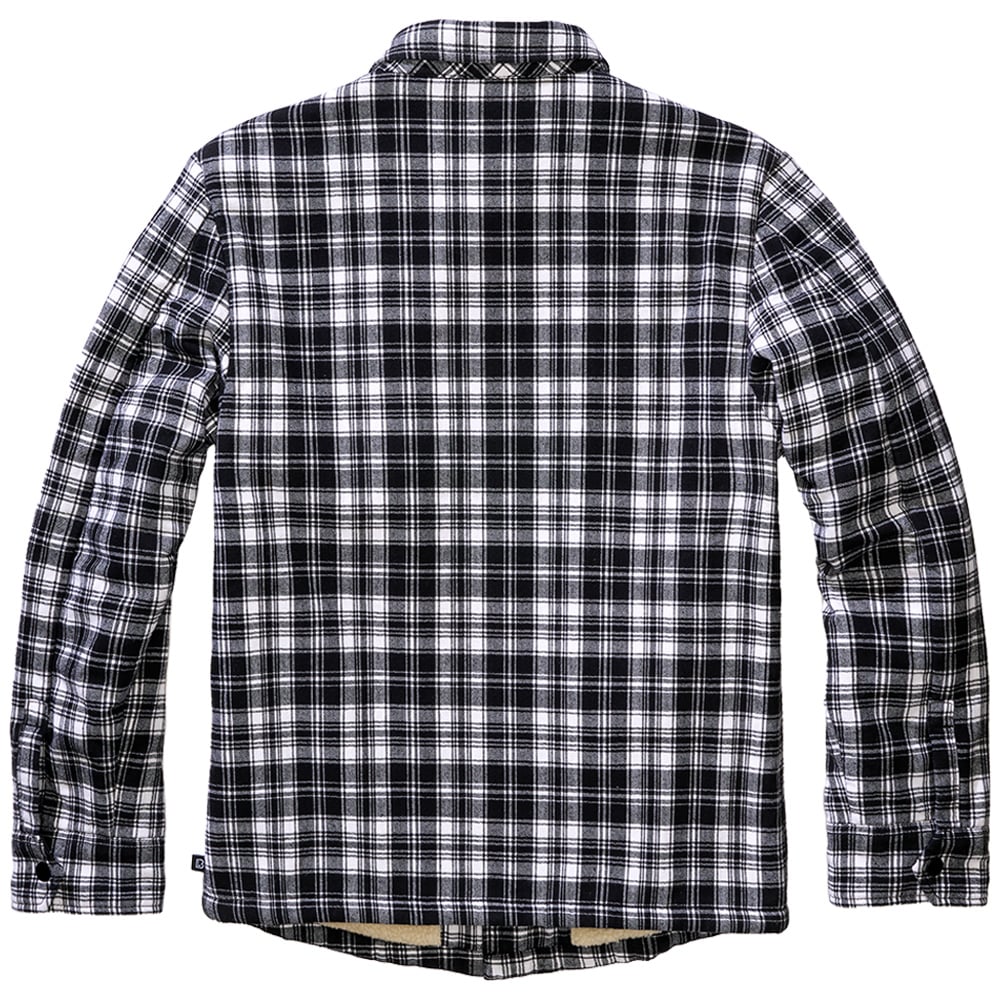 Kurtka Brandit Classic Sherpa Jacket White/Black Checkered