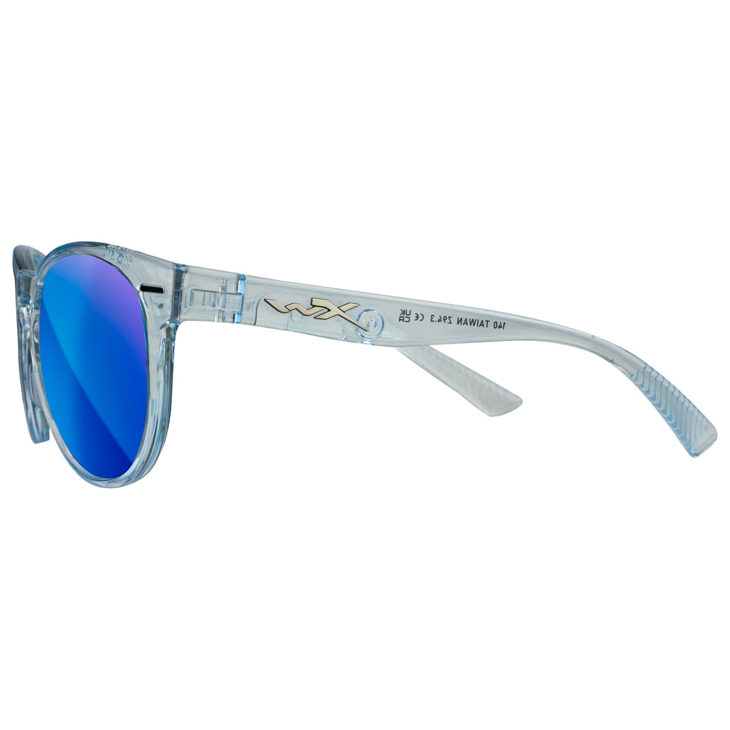 Okulary damskie Wiley X Covert - Captivate Polarized Blue Mirror/Gloss Crystal Light Sapphire Blue