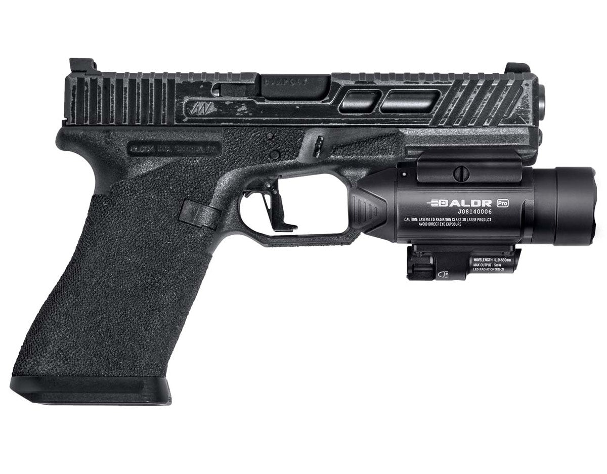 Latarka na broń z celownikiem laserowym Olight BALDR Pro - 1350 lumenów, Green Laser