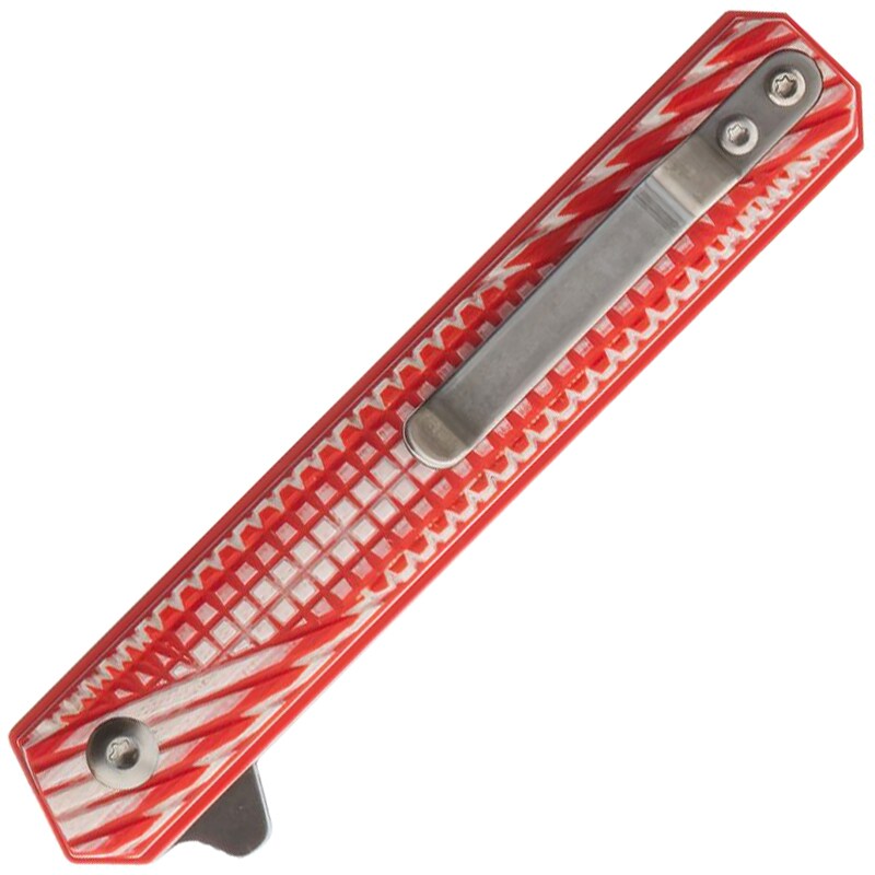 Nóż składany Womsi Wolf S90V G10 - Red/White