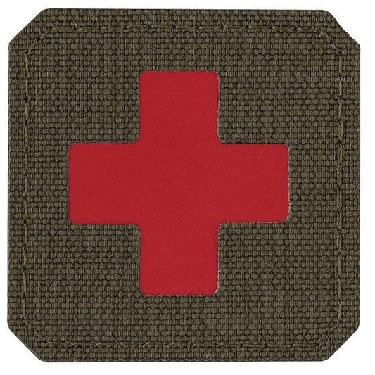 Naszywka medyczna M-Tac Medic Cross Laser Cut - Ranger Green/Red