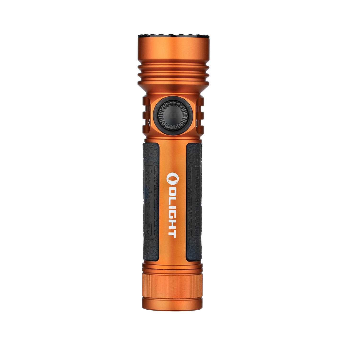 Latarka taktyczno-poszukiwawcza Olight Seeker 4 Pro Cool White Orange - 4600 lumenów