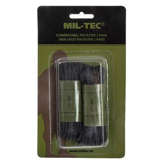 Sznurowadła Mil-Tec poliestrowe 220 cm - Black