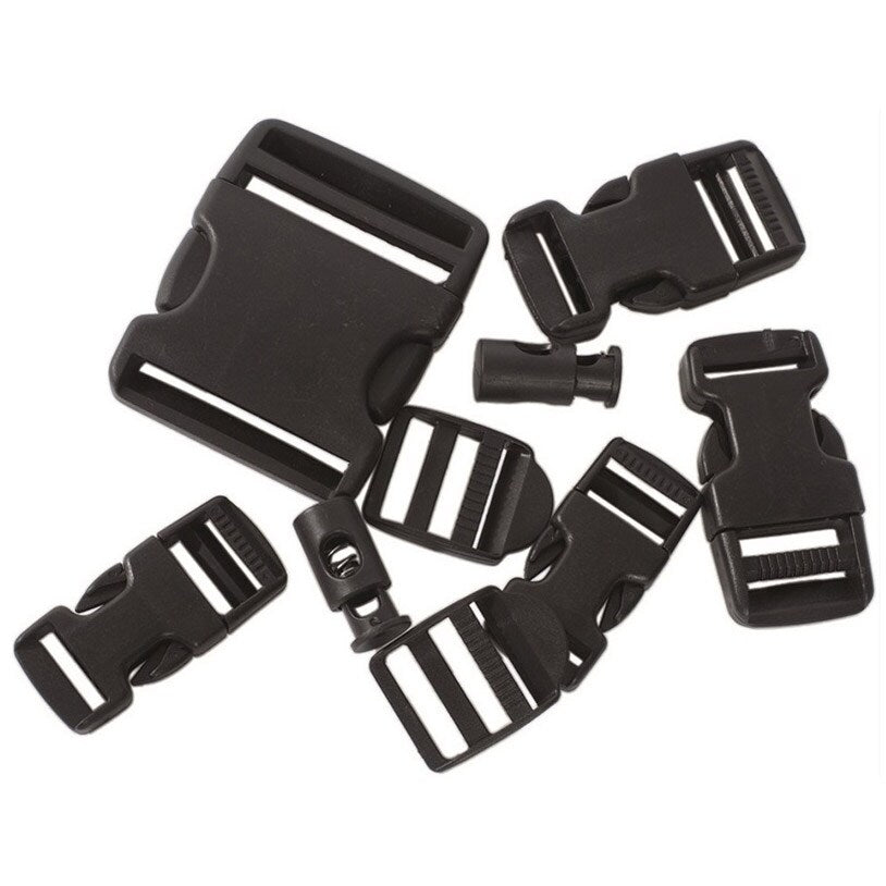 Zestaw klamer Mil-Tec Black - 9 szt.