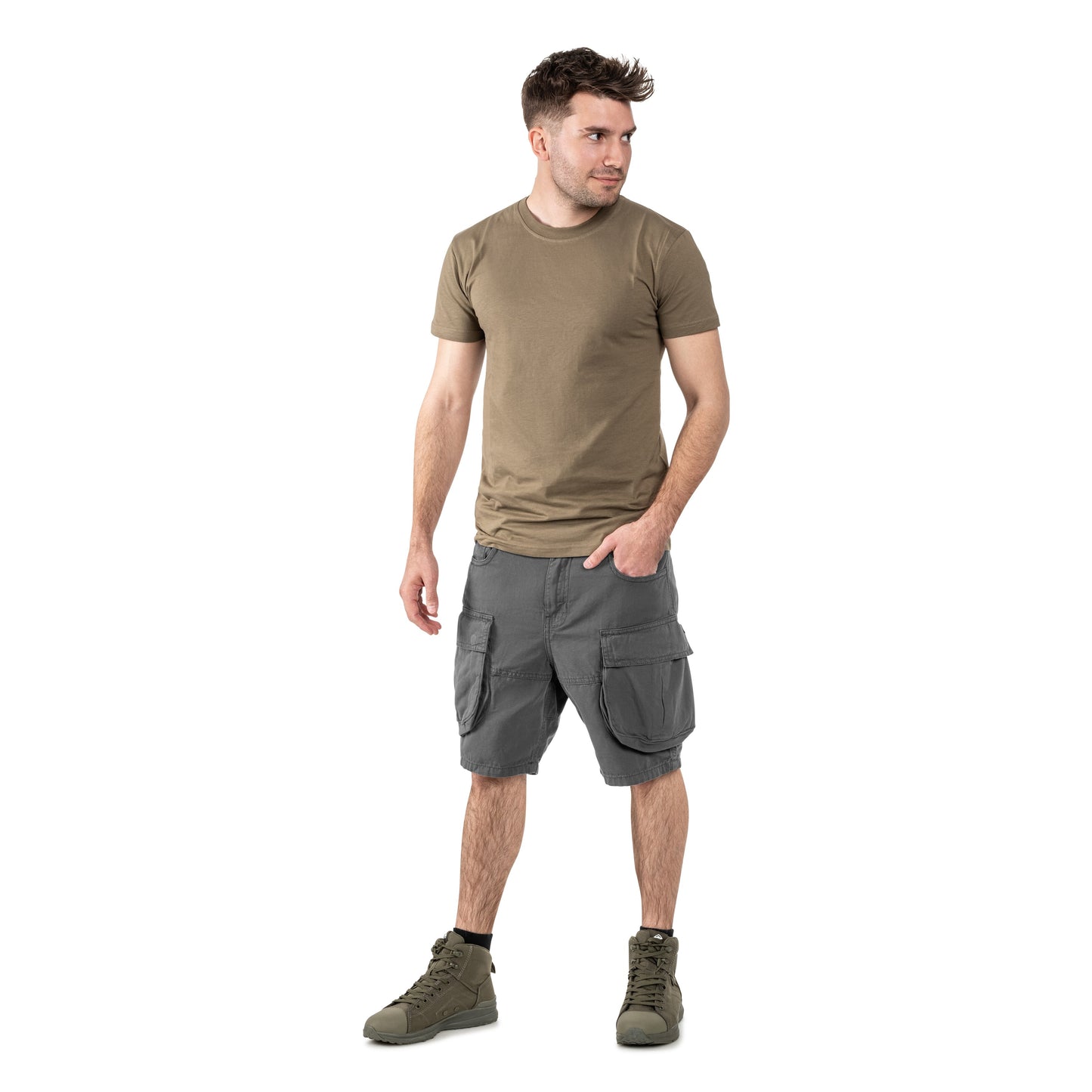 Szorty Alpha Industries Canvas Cargo - Vintage Grey