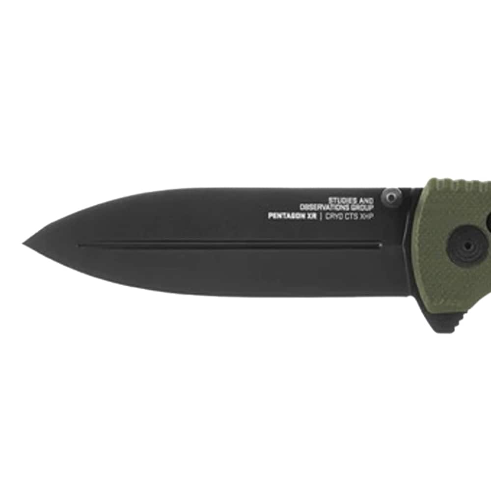 Nóż składany SOG Pentagon XR - OD Green