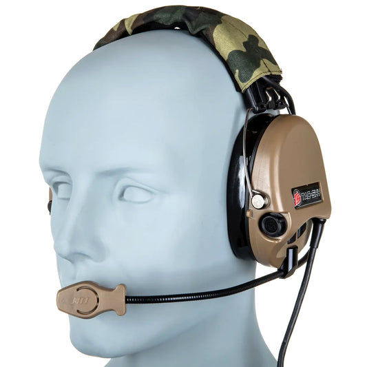 Ochronniki słuchu aktywne Tac-Sky WYS0145 Noise Reduction Headset - Flat Dark Earth