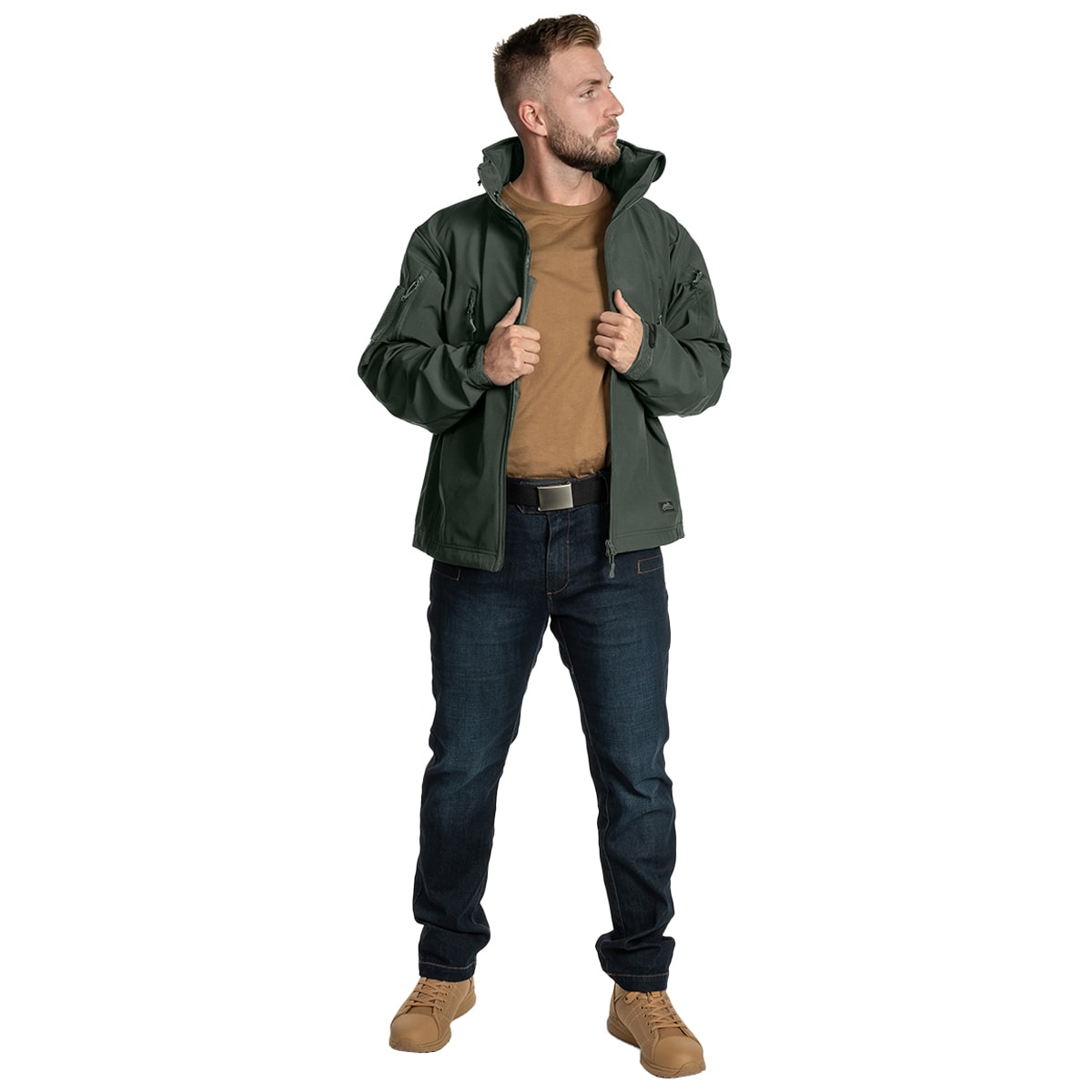 Kurtka Helikon Gunfighter Softshell Shark Skin Windblocker - Foliage Green