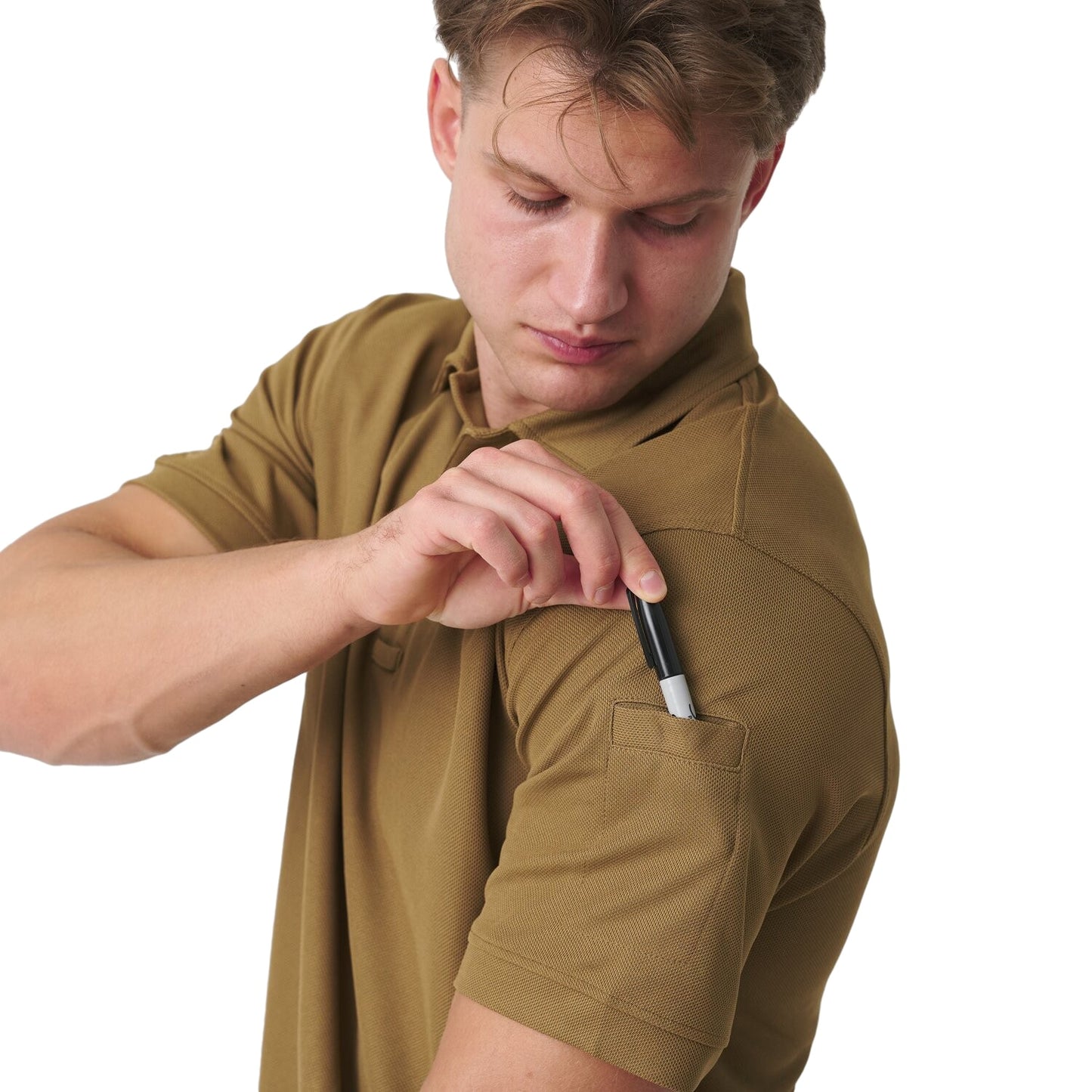 Koszulka termoaktywna Polo Helikon UTL TopCool Lite - Coyote