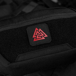 Naszywka M-Tac Valknut Laser Cut Black/Red