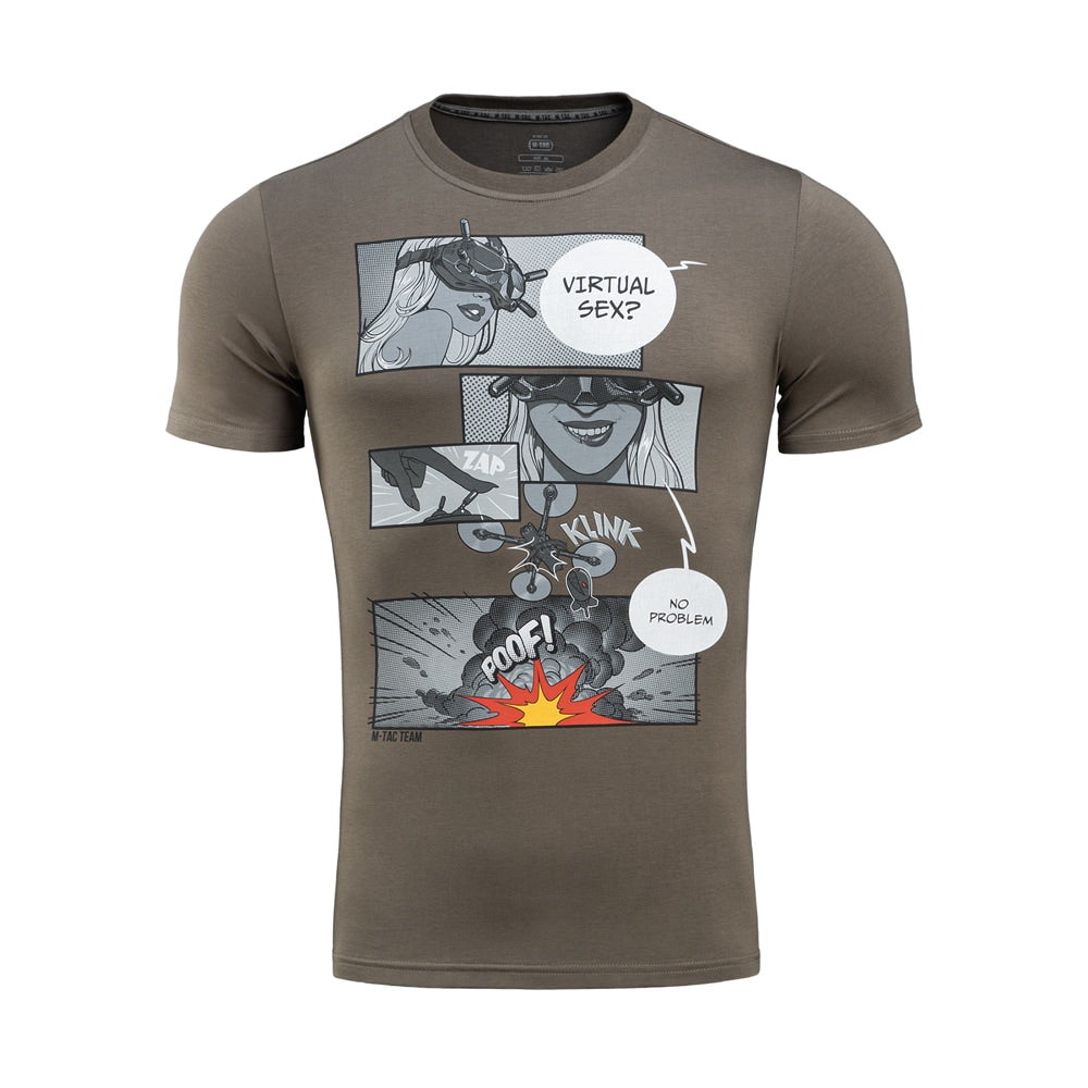 Koszulka T-shirt M-Tac Comics Drone Girl - Dark Olive