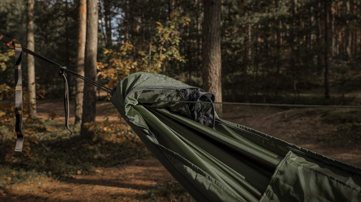 Hamak TigerWood Ważka V1 Pocket z moskitierą - Green